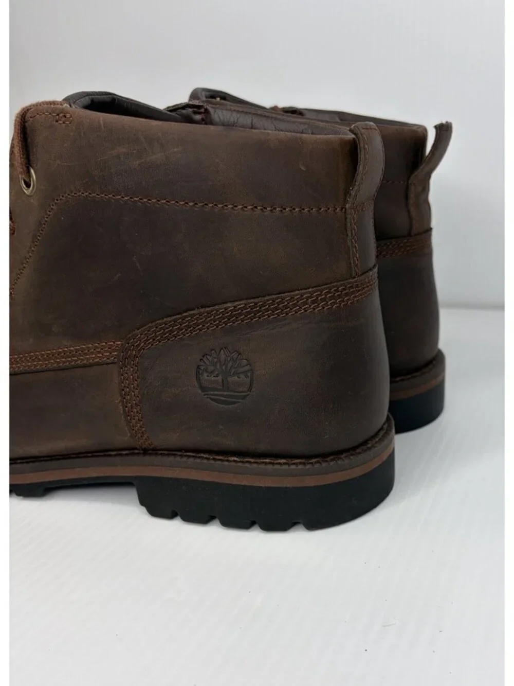 Timberland Grantly Chukka Ankle Boots Men's Size 13 Dark Brown Leather Moc Toe